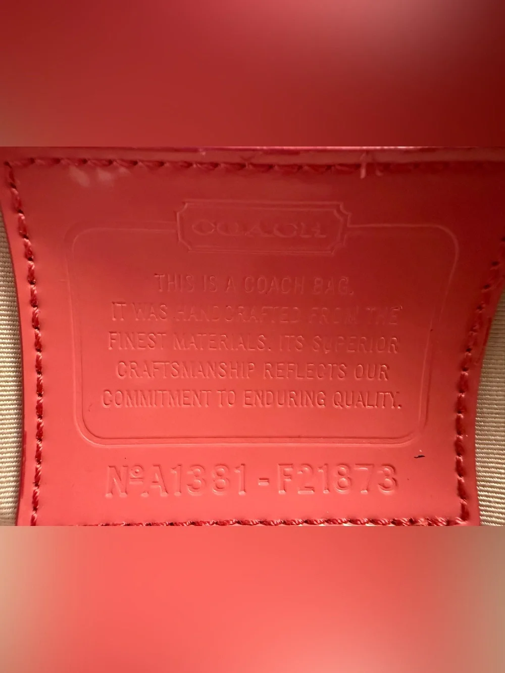 Coach discontinued signature